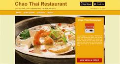 Desktop Screenshot of chao-thai.com